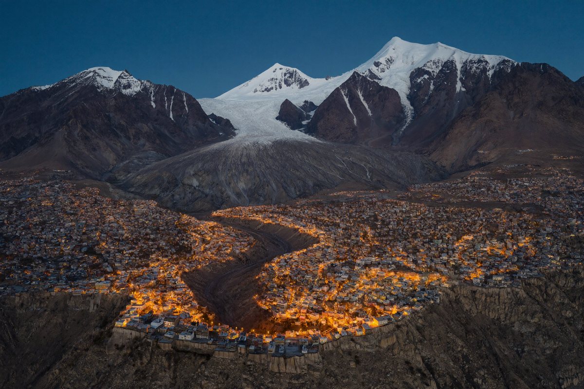 La Paz al atardecer